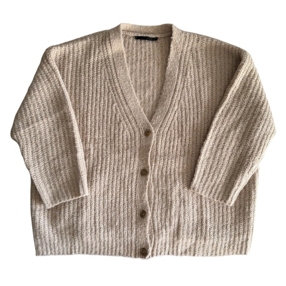 Jenni Kayne Sweaters - Jenni Kayne Alpaca Cocoon Cardigan Sweater Size XXL Cream